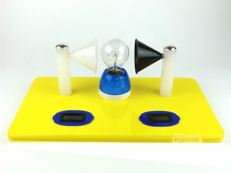 不同颜色吸热对比