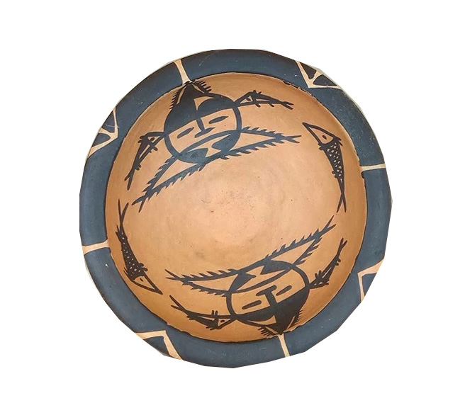 人面鱼纹彩陶盆