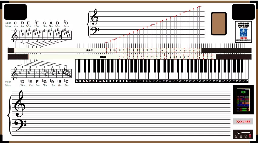 音乐电教板（白）
