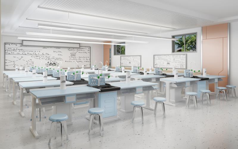 新型塑钢桌体化学通风实验室